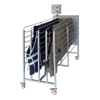 Séchoir pour couvertures de cheval avec minuterie